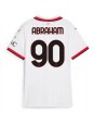 AC Milan Tammy Abraham #90 Vieraspaita Naisten 2024-25 Lyhythihainen